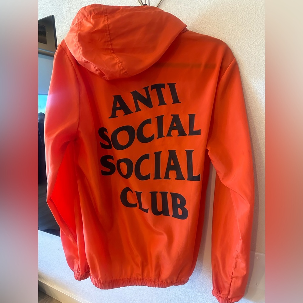 ANTI SOCIAL SOCIAL CLUB AUTHENTIC ORANGE WINDBREAKER**like new**